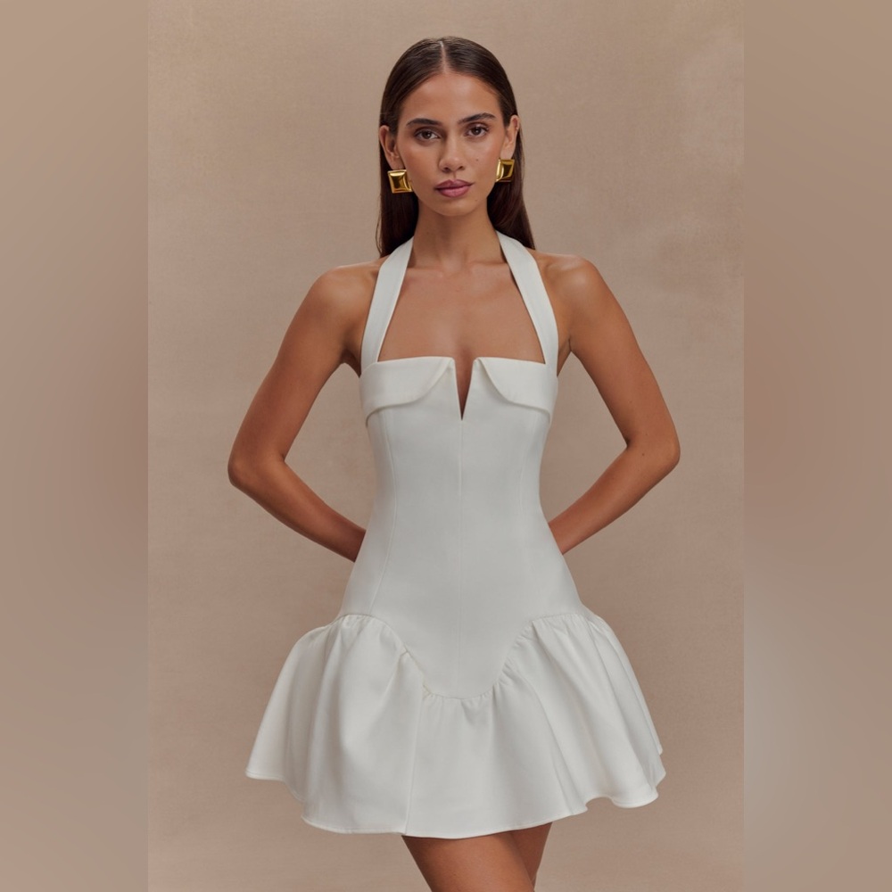 Meshki Calipso Halter Mini Dress